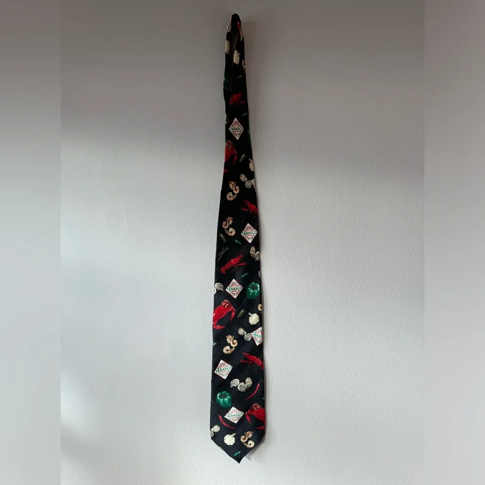 Tabasco Festive Whimsical Hot‎ Sauce Men's Neck Tie
